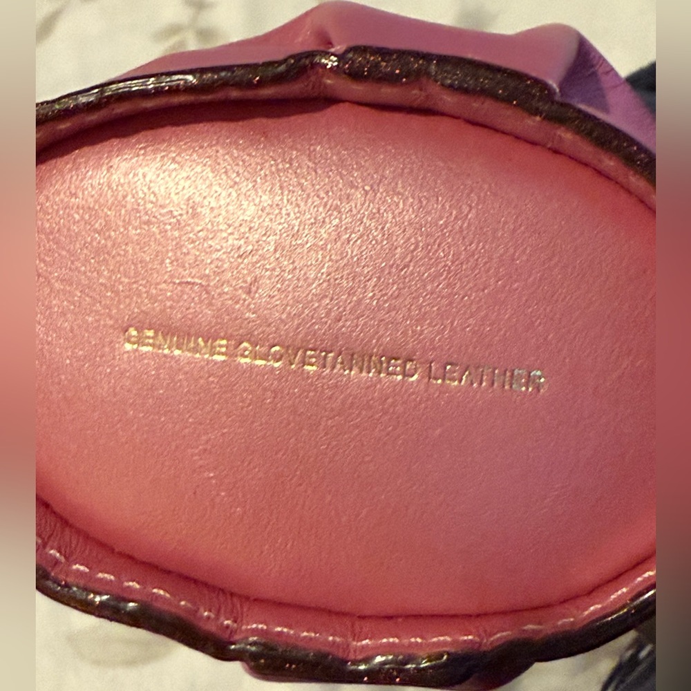 Coach Pearl Metallic Pink Leather Unicorn Zip Coin Purse Bag Charm 22939 NWT - Picture 14 of 14